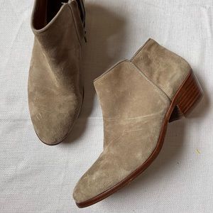 Sam Edelman taupe ankle booties